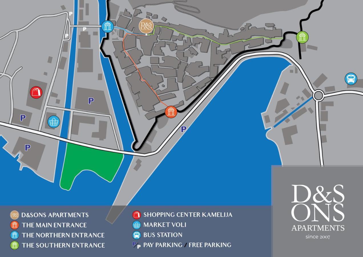 D & Sons Apartments Kotor Exterior photo